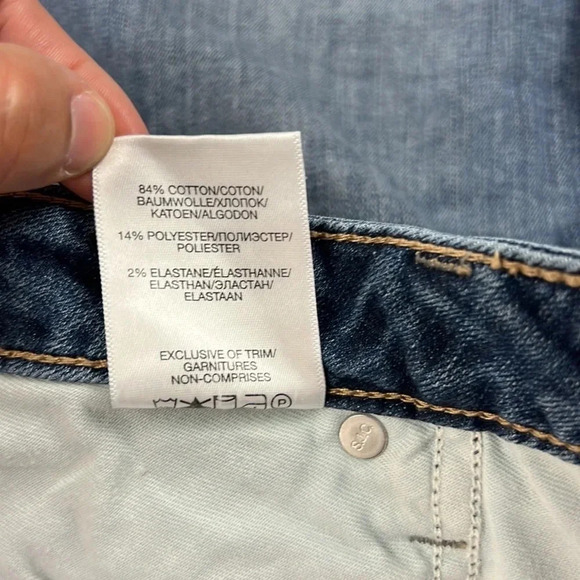 Silver Jeans Francy Denim Distressed Raw Hem Stretchy Skirt - Picture 6 of 9